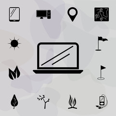 Sticker - A laptop icon. Web icons universal set for web and mobile