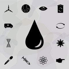 Poster - A drop icon. Web icons universal set for web and mobile