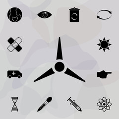 Poster - Propeller icon. Web icons universal set for web and mobile