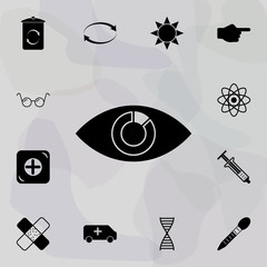 Poster - Eye icon. Web icons universal set for web and mobile