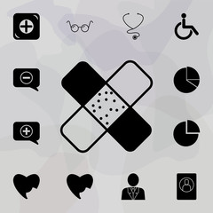 Poster - patch icon. web icons universal set for web and mobile