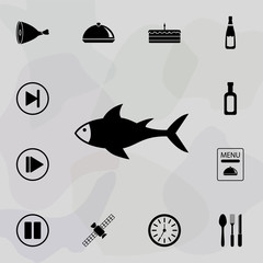 Poster - a fish icon. web icons universal set for web and mobile
