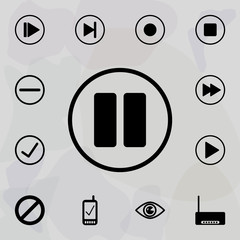 Poster - pause sign icon. web icons universal set for web and mobile
