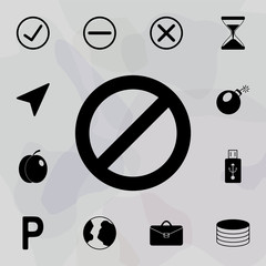 Poster - prohibition icon. web icons universal set for web and mobile