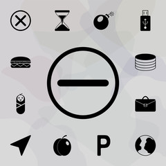 Poster - minus sign in a circle icon. web icons universal set for web and mobile