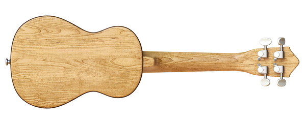 Wooden ukulele Back view 3D