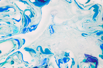 Poster - light colour marbled background 