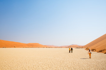 Wall Mural - Family in Deadvlei Namibia