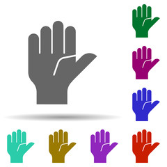 Poster - Friendship, hand in multi color style icon. Simple glyph, flat vector of Friendship icons for ui and ux, website or mobile application