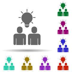Poster - Friendship, idea in multi color style icon. Simple glyph, flat vector of Friendship icons for ui and ux, website or mobile application