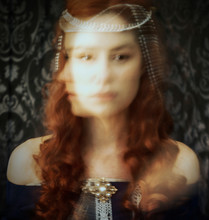 Multiple Exposure Images Of A Ghostly Historical Woman