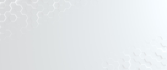 Wall Mural - Three dimensional rendering hexagon Abstract solid background