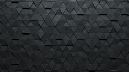 Wall Mural - Triangle stereo abstract background in 3D rendering