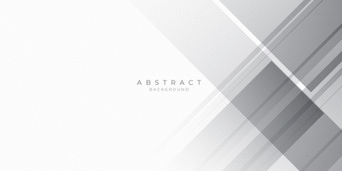 White Grey Silver Box Rectangle Abstract Background Vector Presentation Design