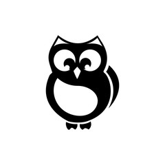 Wall Mural - owl bird illustration logo template vector icon