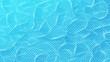 Water surface vector texture template. Realistic transparent water texture with sea waves. Vector illustration.