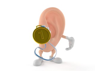 Sticker - Ear character with golden medal