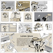 © TheToonCompany - Cartoon Funny Detective Agent with Many Templates - Set of Concepts Vector illustrations