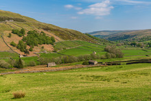 Swaledale Landscape Between Keld And Thwaite, North Yorkshire, England, UK