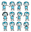 © TheToonCompany - Vintage Comic Office Guy Poses - Set of Concepts Vector illustrations