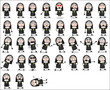 © TheToonCompany - Poses of Cartoon Nun Lady - Set of Concepts Vector illustrations