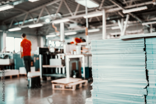 Fotografía Picture of printing shop interior