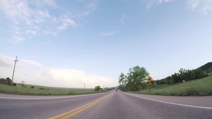 Photo Sur Toile - Driving on paved road in Boulder area.