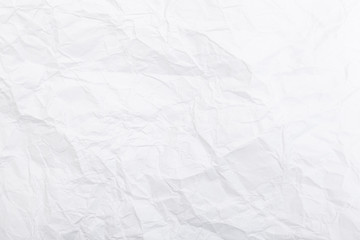 Poster - white crumpled paper. background for design