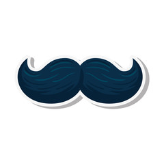 Poster - Isolated male mustache vector design