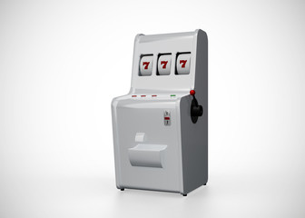 Slot Machine Casino Retro Style 777 One Arm Gambit 3D Render