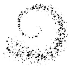 Poster - Black star way vector illustration