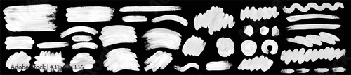 Fotografía Brush paint hand drawn vector