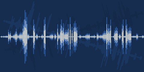 Audio sound wave graphics