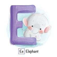 Animal Alphabet E