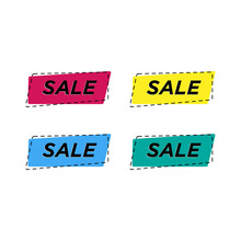 Set Of Vector Sale Banners Template For Commercials,posters,sites,advertisements.
