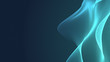 © Papapig - Dot green wave light screen gradient texture background. Abstract technology big data digital background. 3d rendering.