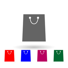 Poster - Store bag multi color icon. Simple glyph, flat vector of web icons for ui and ux, website or mobile application