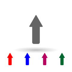 Poster - Up arrow multi color icon. Simple glyph, flat vector of web icons for ui and ux, website or mobile application