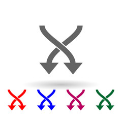 Poster - Mixed choice mark multi color icon. Simple glyph, flat vector of web icons for ui and ux, website or mobile application