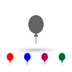Poster - Ball multi color icon. Simple glyph, flat vector of web icons for ui and ux, website or mobile application