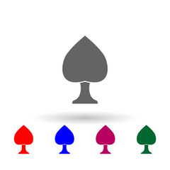 Poster - Tree multi color icon. Simple glyph, flat vector of web icons for ui and ux, website or mobile application