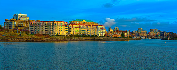  Panoramic View of the Songhees and Downtown Areas on Victoria's Inner Harbour