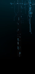 3D Matrix technology wallpaper smartphone. Creative background for smartphone