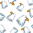 Isolated eagle bird cartoon background vector design