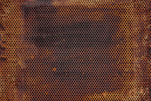 Texture Old Paint On A Rust Metal Surface. Metal Background, Rust, Copy Space