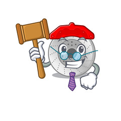 Sticker - Smart Judge car brake in mascot cartoon character style