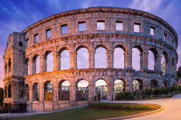 Fototapete - Coliseum in Pula, Croatia.