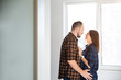 © Face Stock - Caucasian guy with a girl in checkered shirts