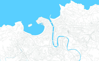 Poster - Donostia / San Sebastian, Spain bright vector map