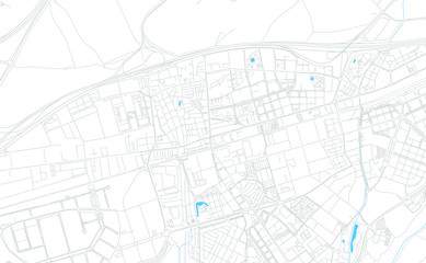  Torrejon de Ardoz, Spain bright vector map